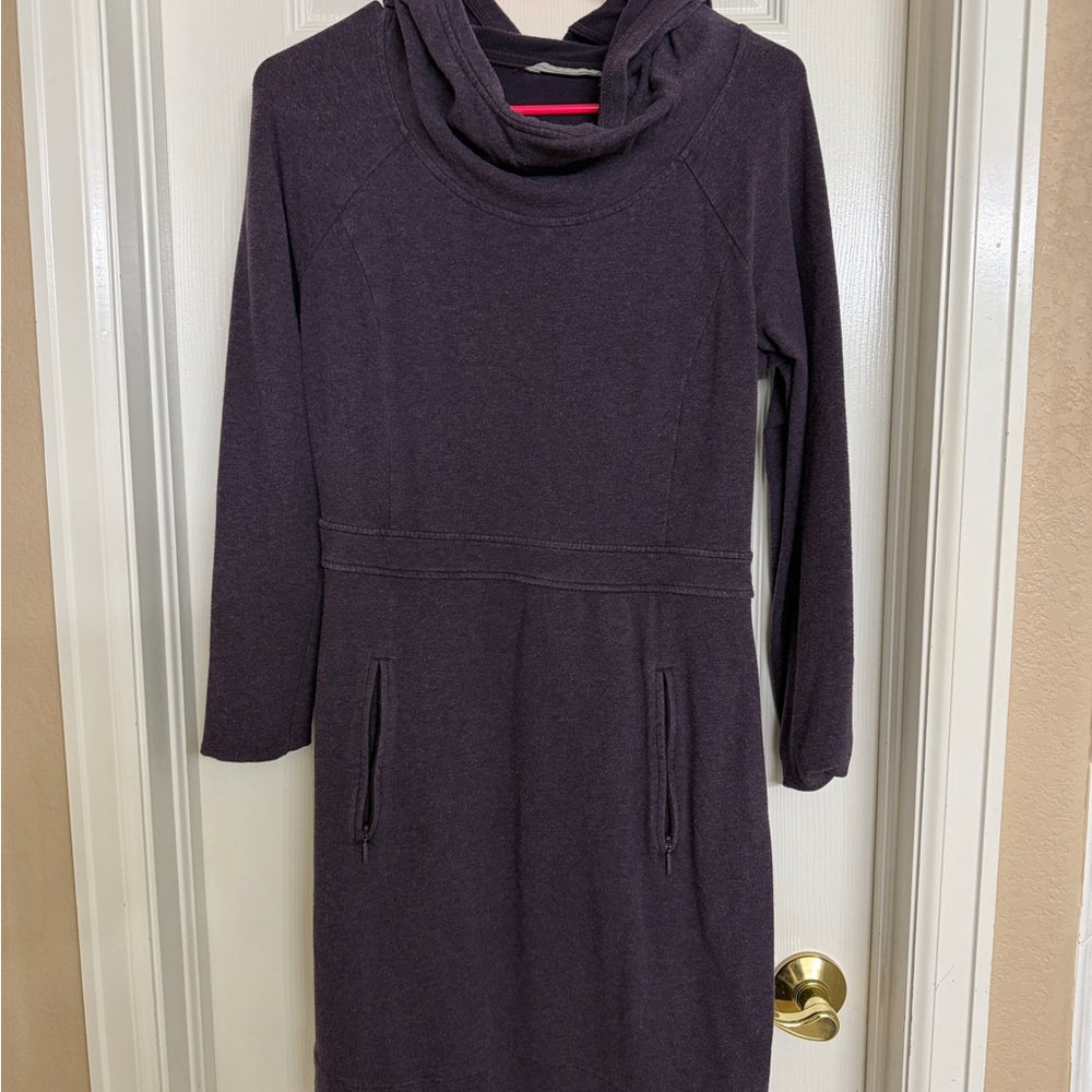 Athleta Dark Purple Long Sleeve Dress